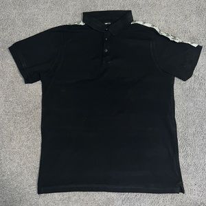 Men black button up